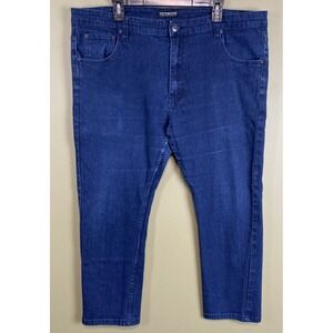 Victorious Premium Jeans Size 42x30 Mens Straight Dark Blue Wash Premium